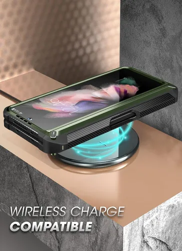 Miniatura 7 de SUPCASE Funda para Galaxy Z Fold 3 con soporte para bolígrafo S (Unicorn Beetle Pro), [protector de pantalla y soporte integrados]