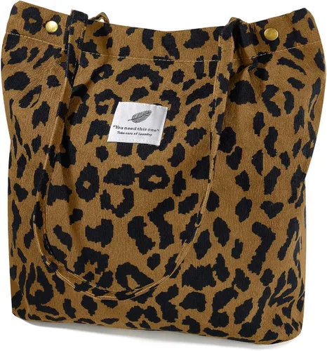Miniatura 26 de Ayieyill - Bolsa de pana para mujer y niña, con correa de lona para colgar al hombro, bolsa con bolsillo