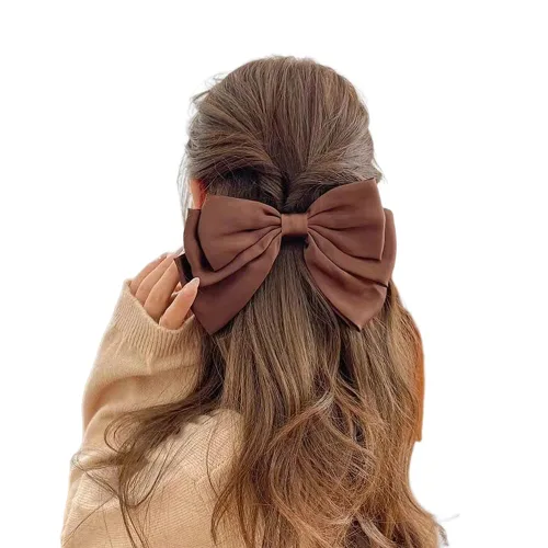 Miniatura 7 de Kefley Pinzas para el cabello con pasador francés para cabello grueso y fino, sandalias de lazo de grogrén para mujeres, niñas y horquillas de cinta