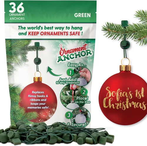 Miniatura 9 de ORNAMENT ANCHOR Ganchos para Adornos para Colgar Decoraciones Navideñas - Ganchos Colgantes Antideslizantes para Navidad - Ganchos Colgantes