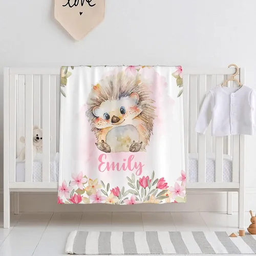 Miniatura 13 de Mantas de bebé personalizadas con diseño de animales, manta personalizada con nombre para niños y niñas, manta de bebé personalizada, regalos