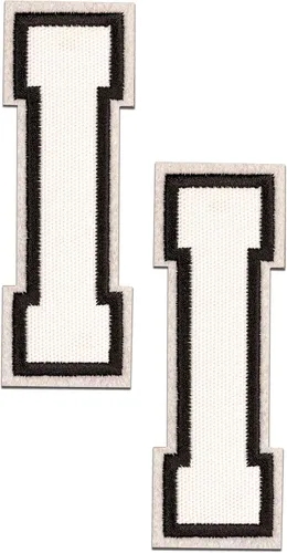 Miniatura 118 de Parches de letras termo-adhesivas de alta calidad – Lindas letras para ropa – Parche universitario para ropa – Letras bordadas de 4 1/2 parches