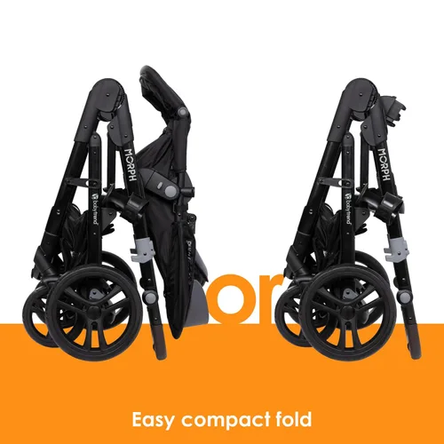 Miniatura 18 de Baby Trend Morph Cochecito Modular de Individual a Doble, Dash Black
