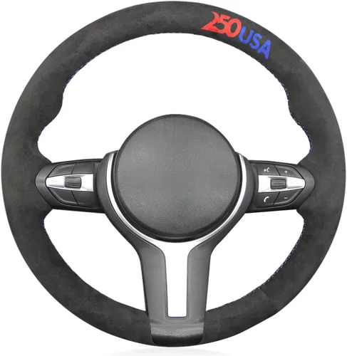 Miniatura 44 de MEWANT - Funda para volante de automóvil cosida a mano de Athsuede para BMW F87 M2 F80 M3 F82 M4 M5 F12 F13 M6 F85 X2 X5 M F86 X6 M F33 F30 M