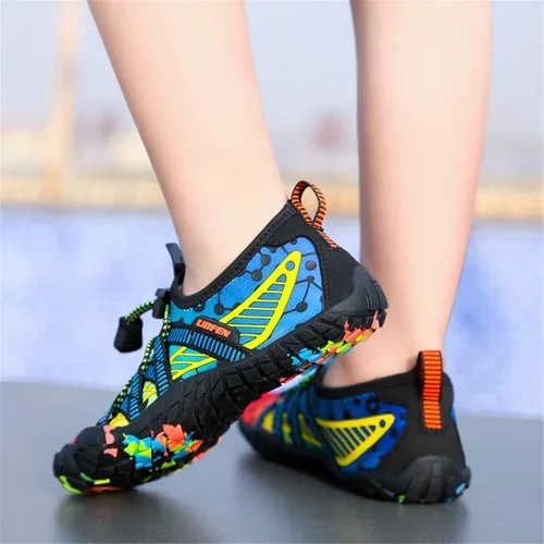 Miniatura 5 de UBFEN - Zapatos para el agua para niños y niñas zapatos acuáticos y livianos de secado rápido para ir a la playa practicar deportes hacer natación e