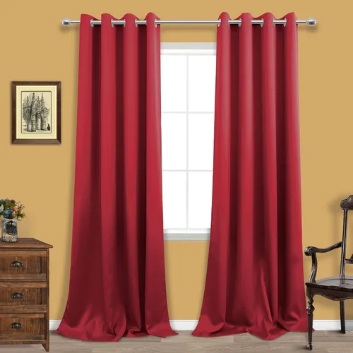 Miniatura 177 de Cortinas opacas de 72 pulgadas extra anchas para dormitorio, puerta corrediza de vidrio y patio, 2 paneles con ojales para oscurecer ventana grande