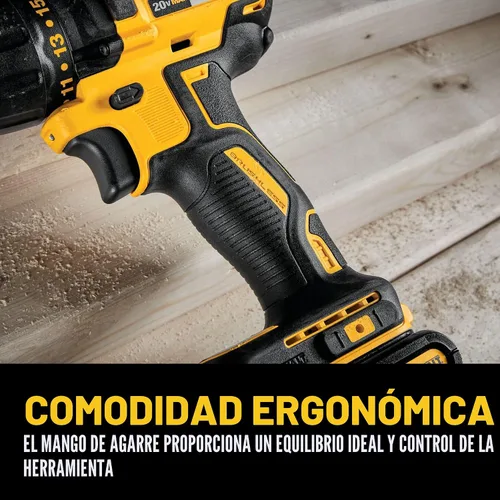 Miniatura 5 de DEWALT Juego de destornilladores inalámbricos de 20 V Max, taladro eléctrico, sin escobillas de 1/2 en 2 velocidades, batería de 2.0 Ah y cargador