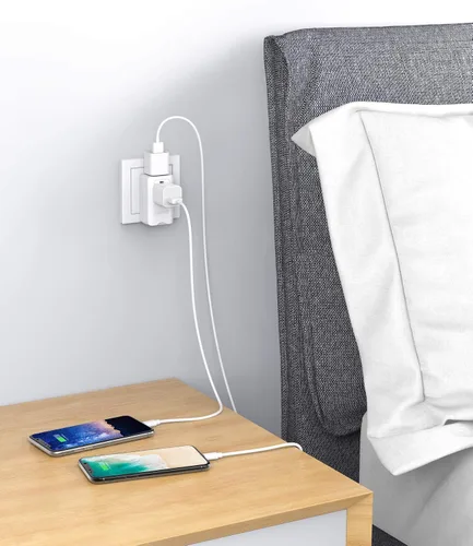 Miniatura 2 de BESTEK Adaptador de enchufe de viaje en todo el mundo, adaptador de enchufe de entrada dual de 100-250 V, adaptador universal de viaje todo en uno