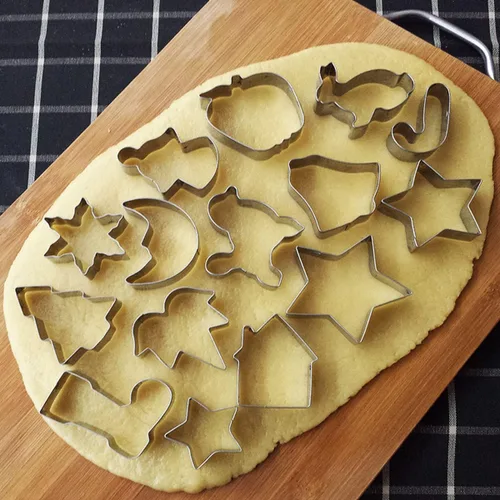 Miniatura 4 de Lchen Stars - Cortadores de galletas de acero inoxidable de 5 estrellas para hornear moldes (estrella)