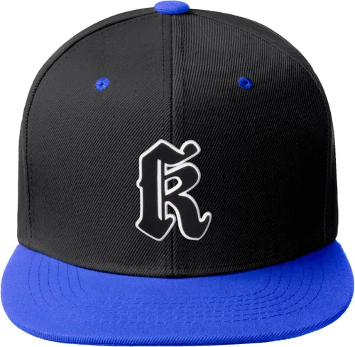 Miniatura 1329 de Daxton Gorra clásica con visera de billete plano con letras del alfabeto inglés antiguo de la A a la Z