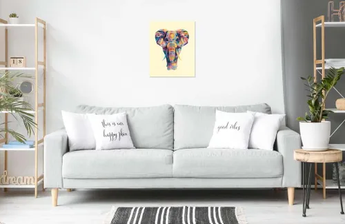Miniatura 3 de Ravensburger CreArt Funky Elephant - Pintura por números para adultos de 12 años en adelante, juego de pintura de artes y manualidades, accesorios