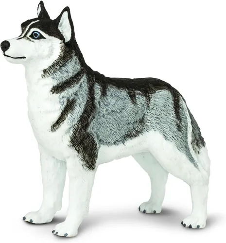 Safari Ltd. Figura de Husky Siberiano – Figura detallada de plástico de 3.25 pulgadas – Divertido juguete educativo para niños, niñas y niños a