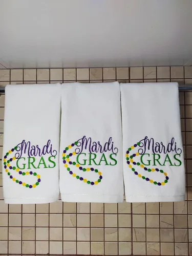 Miniatura 2 de Toalla de mano Happy Mardi Gras para el día de San Valentín, cocina, baño, toalla para grifo de los dedos, juego de toallas altamente absorbentes