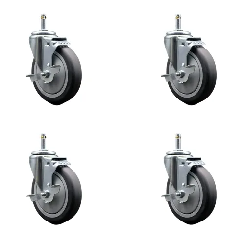 Miniatura 8 de Service Caster Marca – Compatible con/reemplazo para – Carritos de limpieza de conserje – Se adapta a la mayoría de carritos de limpieza Rubbermaid