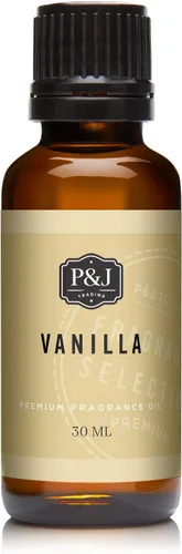 P&J Aceite de Fragancia - Vainilla 30ml - Aromas para Velas, Fabricación de Jabón, Aceite para Difusor, Aromaterapia