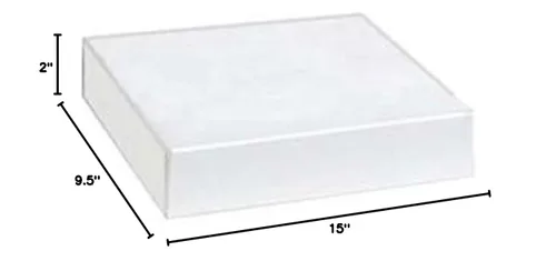 Miniatura 2 de SSWBasics Cajas de ropa blancas - 15" x 9½" x 2" - Caja de 100