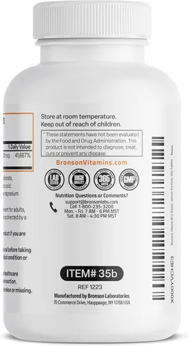 Miniatura 7 de Bronson Vitamina B12 1000 mcg de liberación sostenida tabletas premium sin OMG que apoyan el sistema nervioso, la función cerebral saludable