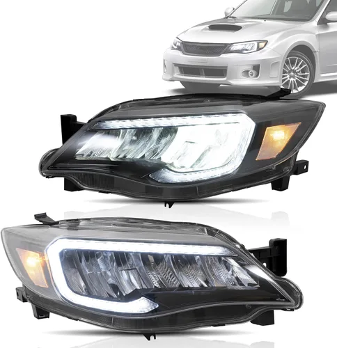 Miniatura 12 de VLAND Conjunto de luces traseras Compatible con Subaru WRX 2015-2022 Subaru WRX STI, lámpara trasera con DRL, luz trasera con luces antiniebla