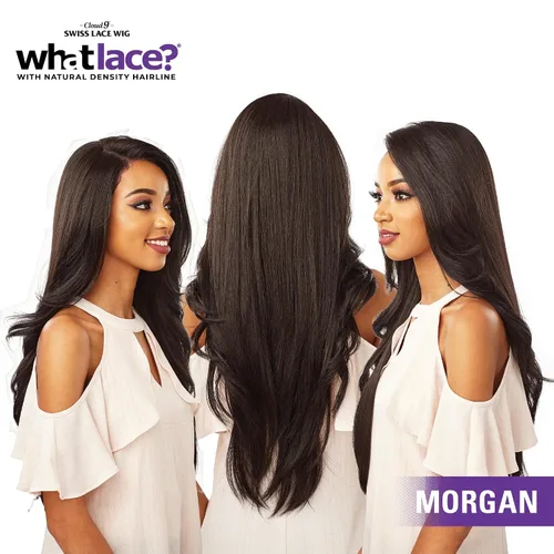 Miniatura 6 de Sensationnel Cloud9 Swiss Lace WHATLACE? Personalizable Peluca de encaje de 13 x 6 – MORGAN (1B [Negro])