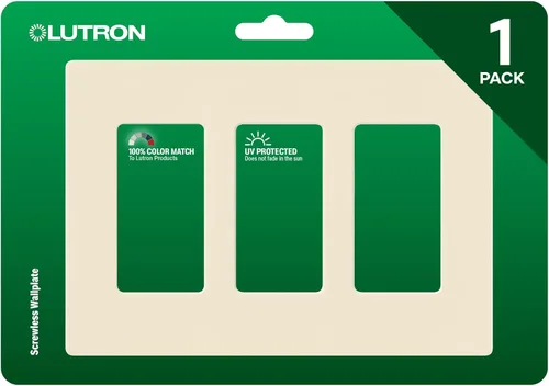 Lutron Claro Placa Cubierta para Interruptor de Luz, Placa de Pared de 3 Posiciones, para Interruptores de Luz Decorativos, Cubierta de Interruptor