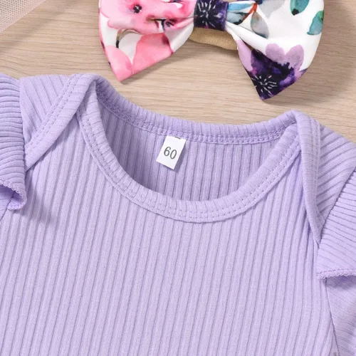 Miniatura 6 de Aalizzwell Conjunto de pantalones de canalé para bebés y niñas