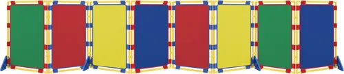 Miniatura 14 de Children's Factory Juego de 3 paneles de juego rectangulares, panel divisor de habitación para niños, partición de aula, pantalla independiente