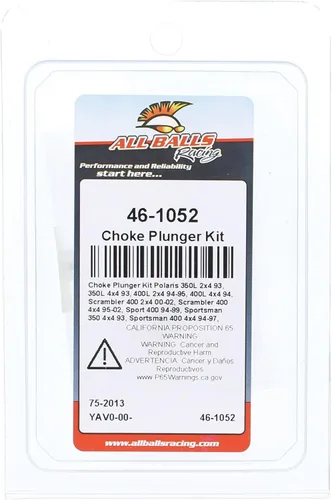 Miniatura 4 de All Balls Kit de émbolo de estrangulador (46-1052) de repuesto para Polaris 350L 2x4 1993, 350L 4x4 1993, 400L 2x4 1994 1995, 400L 4x4 1994