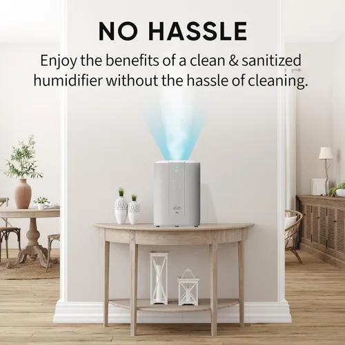 Miniatura 7 de EVO WMH440 Humidificador de niebla pura autodesinfectante (capacidad de 6 litros), 28 horas de tiempo de funcionamiento continuo, base apta