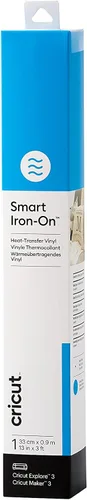Miniatura 14 de Cricut Smart 2008695 - Vinilo termotransferible para planchar, 1 lámina, 13.0 in x 3.0 ft, blanco, (3 pies), 2008695