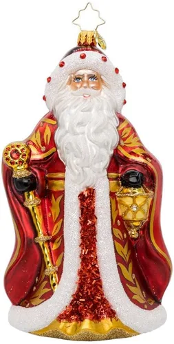 Miniatura 15 de Adorno de árbol de Navidad decorativo de vidrio hecho a mano europeo de Christopher Radko, Ardisia Crenata Claus