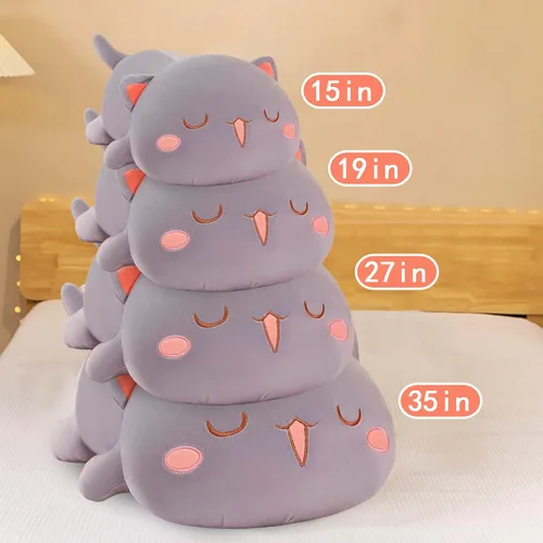 Miniatura 7 de FUYU Animales de peluche de gato, almohada de felpa suave de gato kawaii, juguete de animal de peluche, regalos para niños y niñas, decoración
