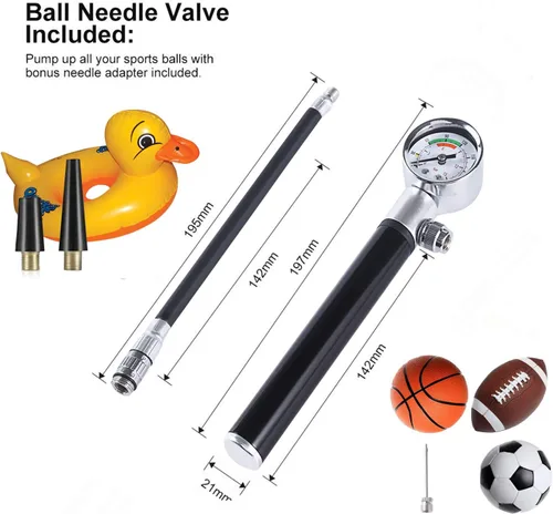 Miniatura 5 de YBEKI Kit de reparación de neumáticos de bicicleta con mini bomba de 210 PSI y multiherramienta 10 en 1 Incluye rompedor de cadena, parches sin