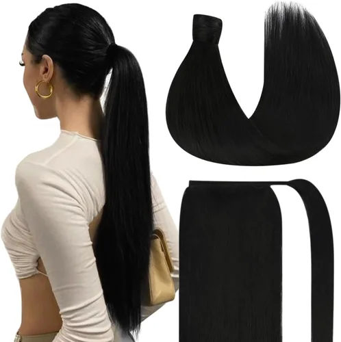 Miniatura 28 de Ve Sunny - Extensión de cabello humano real con pinza, extensiones de cabello lacio con clip, color marrón moca, 20 pulgadas, 2.82 oz