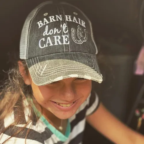 Miniatura 7 de KATYDID Barn Hair Don't Care - Gorra de béisbol para mujer, sombrero de camionero para mujer, elegante y lindo sombrero de sol (rosa), Rosado