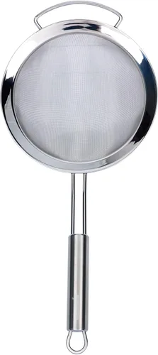 Miniatura 14 de Restaurantware Colador de malla fina de acero inoxidable de 11.5 pulgadas, tamiz estándar alemán con mango ergonómico, apto para lavavajillas