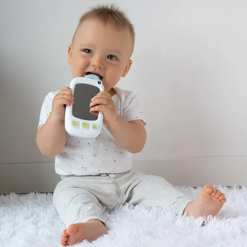 Miniatura 7 de Teléfono de juguete para selfie para bebé con botones de fácil presión y espejo iluminado - Teléfono para bebé de más de 9 meses - Juguetes