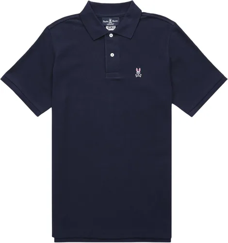 Miniatura 3 de Psycho Bunny Polo piqué de manga corta de ajuste clásico para hombre Negro