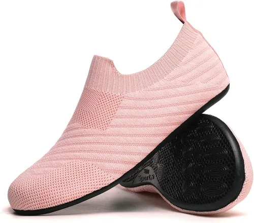 Miniatura 22 de QZKDM - Pantuflas ligeras antideslizantes para casa, para ponerse sin ayuda, para caminar descalzo, para ejercicio en casa y yoga, para hombres