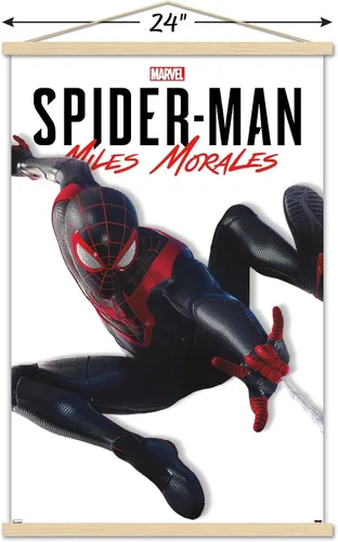 Miniatura 3 de Trends International Marvel Comics Miles Morales - Póster de pared con marco magnético