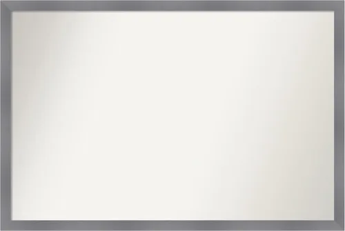 Miniatura 425 de Amanti Art Espejo personalizado, espejo de baño gris plomo a rayas, espejo de pared o espejo de tocador de baño sobre el fregadero