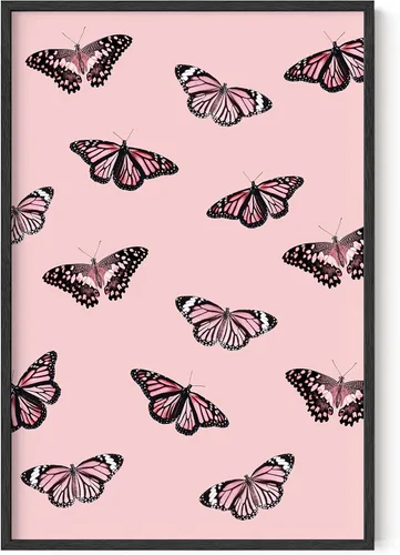 Miniatura 25 de HAUS AND HUES Arte de pared de mariposas: carteles estéticos para habitación, decoración de pared amarilla, sin marco, 12 x 16 pulgadas Mariposas