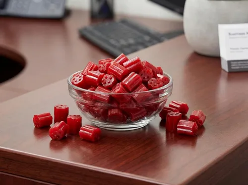 Miniatura 5 de Bocados de regaliz de cereza - 1 libra de masticables frescos y deliciosos masticables de regaliz rojo sabroso