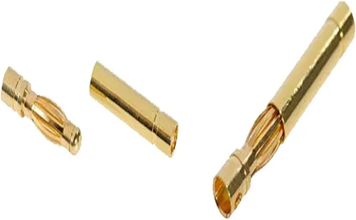 Miniatura 2 de 20 pares chapados en oro de 0.157 in 0.157 in macho hembra Banana Plug Bullet adaptador para RC Lipo Battery ESC Motors