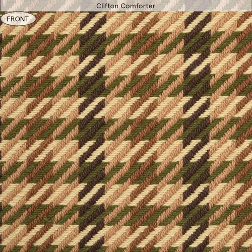 Miniatura 5 de Paseo Road by HiEnd Accents Clifton - Juego de edredón de 2 piezas con funda de almohada, pata de gallo de tweed marrón, tamaño individual, juego