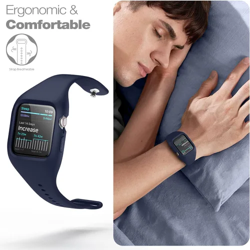 Miniatura 6 de SURITCH Correa deportiva compatible con Apple Watch SE/9/8/7/6/5/4 de 1.575 pulgadas, 1.614 pulgadas, 1.732 pulgadas, 1.772 pulgadas, correa