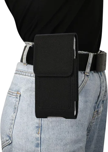 Miniatura 7 de Funda de nailon extra grande para teléfono celular con clip para cinturón para Samsung Galaxy S21 Ultra S22 Ultra S23 Ultra A05 A14 A04e A23 A13