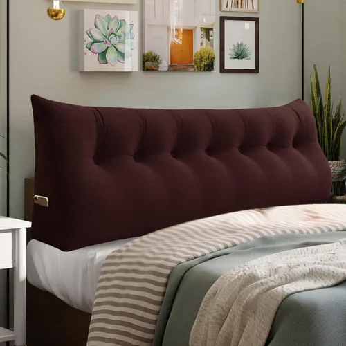 Miniatura 48 de Almohada de Cuña Engrosada de 10 libras para Cabecero Posicionador Corporal Almohada de Cuña para Cama Soporte de Respaldo Almohada Triangular