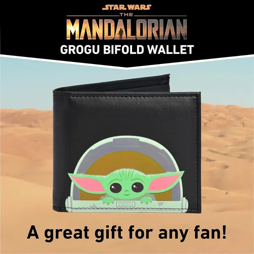 Miniatura 6 de Concept One Star Wars Grogu Wallet The Mandalorian The Child Slim Bifold Wallet with Decorative Tin Case