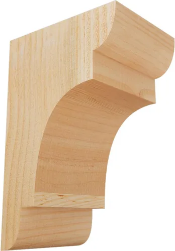 Miniatura 76 de Ekena Millwork COR04X12X12NEB00RWR 4 pulgadas de ancho x 12 pulgadas de profundidad x 12 pulgadas de alto New Brighton Rough Sawn Corbel, cedro rojo