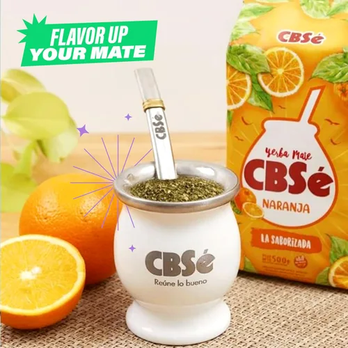 Miniatura 5 de Yerba Mate CBSe Sabor a Naranja, 1.1 libras, de Argentina